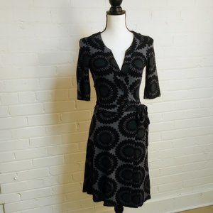 H&M Wrap Dress/Size 6/Black and Gray